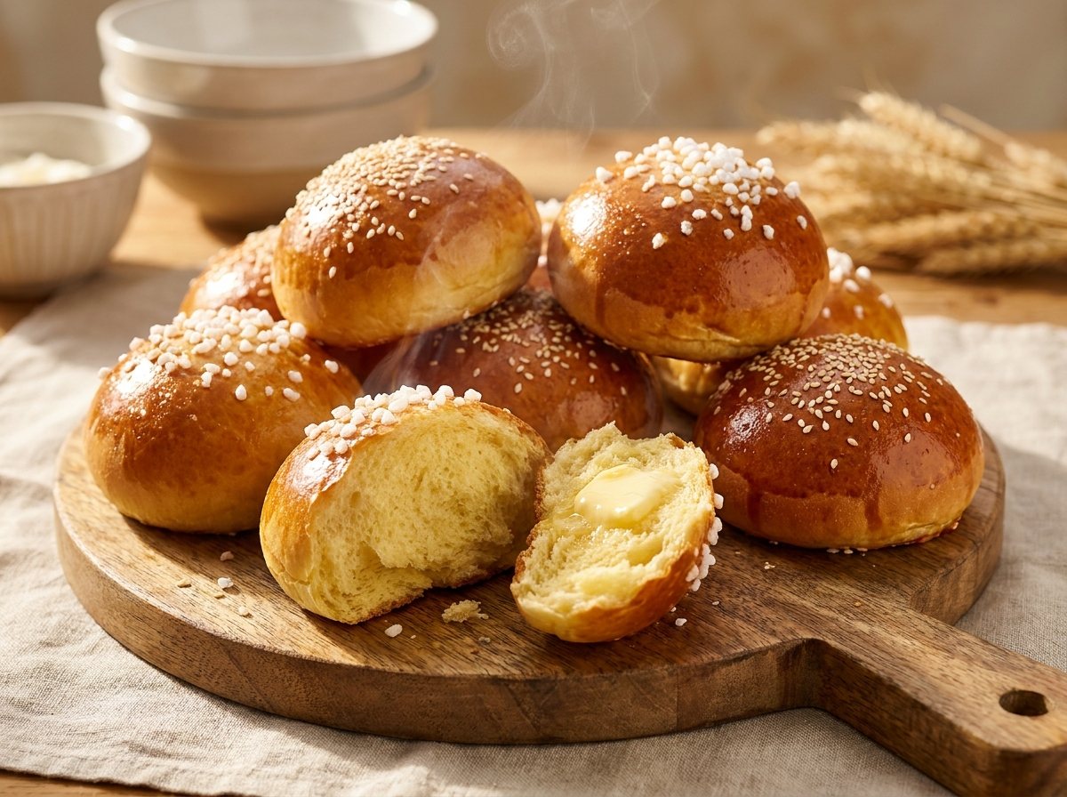 Bollos dulces de mantequilla