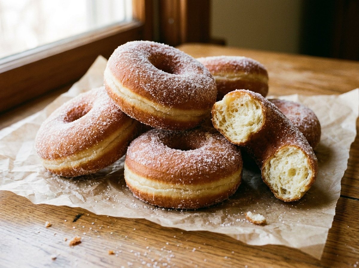 Donas clásicas con azúcar